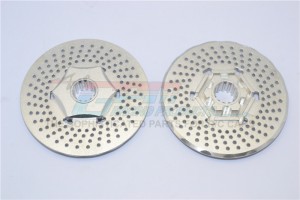GPM TXM006F/DISK ALUMINIUM FRONT WHEEL HEX CLAW +3MM WITH BRAKE DISK FOR 6S TRAXXAS XMAXX 6S - TXM006F/DISK-S