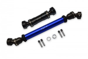 GPM ER037SF-AR STEEL ALUMINUM FRONT And REAR DRIVE SHAFT TRAXXAS E-REVO MONSTER - Blue - ER037SF+AR-B