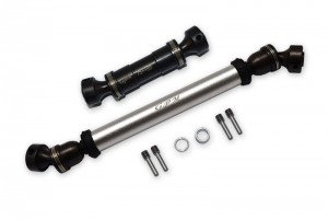GPM ER037SF-AR STEEL ALUMINUM FRONT And REAR DRIVE SHAFT TRAXXAS E-REVO MONSTER - Silver - ER037SF+AR-S
