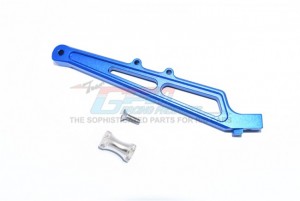 GPM RACING MAF016RA ALUMINUM REAR CHASSIS BRACE & COLLAR ARRMA 1/7 4WD INFRACTION / LIMITLESS  6S BLX ALL-ROAD STREET BASH-ARA109001 - BLUE - MAF016RA-B