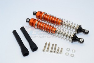 GPM RACING ADP110 PLASTIC BALL TOP DAMPER (110MM) WITH DUST-PROOF BLACK PLASTIC COVER - ADP110-OR-S-BEBK