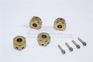 GPM RACING ADT128/4 ALUMINIUM UNIVERSAL HEX ADAPTER 12MMX8MM - ADT128/4-TIT