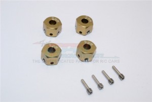 GPM RACING ADT129/4 ALUMINIUM UNIVERSAL HEX ADAPTER 12MM X 9MM - TITANIUM - ADT129/4-TIT