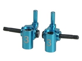 3RACING KZ-15/3/LB Aluminium Steering Block (3 Degree) For Mini-Z MR02 LM - KZ-15/3/LB