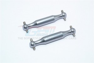 GPM RACING DT3158A ALUMINUM REAR DOGBONE POLISHED  For TAMIYA DT-03 - GUN SILVER - DT3158A-GS