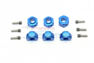 GPM TRX6010/6MM ALUMINUM HEX ADAPTERS 6MM THICK 1/10 TRAXXAS TRX-6 - TRX6010/6MM-B