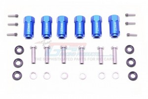 GPM TRX6010/23MM ALUMINUM HEX ADAPTERS 23MM THICK 1/10 TRAXXAS TRX-6 - BLUE - TRX6010/23MM-B