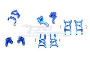 GPM GT1921225556 ALUMINUM F LOWER ARMS  R LOWER ARMS F AND R KNUCKLE ARMS FRONT C HUBS TRAXXAS 1/10 4WD FORD GT4-TEC 2.0 - GT1921225556-B