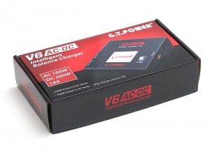 GT Power V6 AC 100W/ DC 200W 14A Intelligent RC Balance Charger 3A Discharger 1-6S Li-Po - 