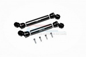 GPM CP037SA ALUMINIUM FRONT And REAR CVD DRIVE SHAFT 1/10 4WD CAPRA 1.9 UNLIMITED TRAIL BUGGY AXI0304 - BLACK - CP037SA-BK