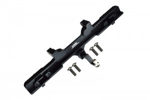 GPM TRX6330R ALUMINUM REAR BUMPER FOR 1/10 RC TRAXXAS TRX-4 MERCEDES BENZ TRUCK - BLACK - TRX6330R-BK