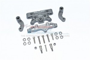 GPM MAKX048 ALUMINUM STEERING ASSEMBLY 1/5 4WD KRATON 8S BLX MONSTER TRUCK ARA110002 - GUN SILVER - MAKX048-GS