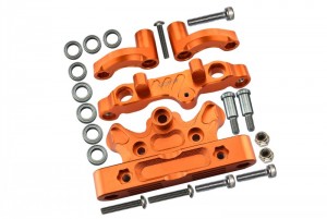GPM MAKX048 ALUMINUM STEERING ASSEMBLY 1/5 4WD KRATON 8S BLX MONSTER TRUCK ARA110002 - ORANGE - MAKX048-OR