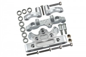 GPM MAKX048 ALUMINUM STEERING ASSEMBLY 1/5 4WD KRATON 8S BLX MONSTER TRUCK ARA110002 - SILVER - MAKX048-S