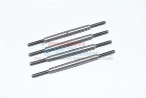 GPM MAK160S/SH-OC STAINLESS STEEL ADJUSTABLE FRONT STEERING & REAR UPPER ARM TIE ROD (NO BALL ENDS)  1/5 4WD KRATON 8S BLX MONSTER TRUCK -ARA110002T1/T2 - MAKX160S/SH-OC