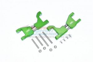 GPM TXMS054F/RS 8929 ALUMINUM SUPPORTING MOUNT WITH FRONT / REAR UPPER ARMS 1/10 4WD MAXX MONSTER TRUCK -89076 - GREEN - TXMS054F/RS-G
