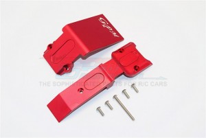 ALUMINIUM FRONT SKID PLATE  TRAXXAS E-REVO - Red - ER331F-R
