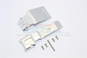 ALUMINIUM FRONT SKID PLATE  TRAXXAS E-REVO - Silver - ER331F-S