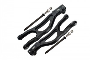 GPM MAKX054 ALUMINUM FRONT UPPER ARMS ARA330561 1/5 4WD KRATON OUTCAST 8S BLX MONSTER TRUCK ARA110002T1/T2 - BLACK - MAKX054-BK