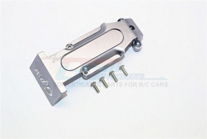 ALUMINIUM REAR SKID PLATE TRAXXAS E-REVO - Gun silver - ER331R-GS