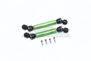 GPM SCX3037SA ALUMINIUM FRONT & REAR CVD DRIVE SHAFT 1/10 RC AXIAL RACING SCXIII ROCK CRAWLER - GREEN - SCX3037SA-G