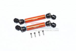 GPM SCX3037SA ALUMINIUM FRONT & REAR CVD DRIVE SHAFT 1/10 RC AXIAL RACING SCXIII ROCK CRAWLER - ORANGE - SCX3037SA-OR