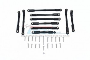 GPM CC2008 ALUMINUM FRONT/REAR UPPER AXLE MOUNT SET FOR SUSPENSION LINKS TAMIYA CC-02 TRUCK - BLACK - CC2160ALL-BK-BEBK