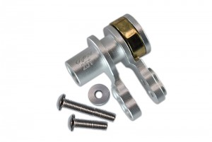 GPM TXM025TSH ALUMINUM 25T SERVO HORN W. BUILT-IN SPRING 1/5 TRAXXAS 6S 8S RC MONSTER TRUCK - SILVER - TXM025TSH-S