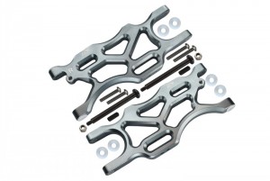 GPM MAM056 ALUMINUM REAR LOWER ARMS  1/7 4WD ARRMA MOJAVE 6S BLX DESERT TRUCK ARA10058T1/T2 - GUN SILVER - MAM056-GS