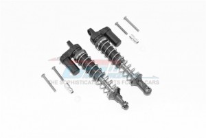 GPM CP100F/R/L ALLOY FRONT/REAR L-SHAPE PIGGY BACK SPRING DAMPERS 100mm For 1/10 4WD CAPRA 1.9 UNLIMITED TRAIL BUGGY-AXI0304 - GUN SILVER - CP100F/R/L-GS