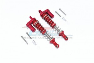 GPM CP100F/R/L ALLOY FRONT/REAR L-SHAPE PIGGY BACK SPRING DAMPERS 100mm For 1/10 4WD CAPRA 1.9 UNLIMITED TRAIL BUGGY-AXI0304 - RED - CP100F/R/L-R