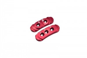 GPM RUS4018A ALUMINUM FIXED GEAR ADAPTER TRAXXAS 1/10 RUSTLER 4X4 VXL 67076-4 - RUS4018A-R