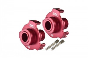GPM MAKX10/+11MM ALUMINUM WHEEL HUB HEX (+11MM) ARRMA 1/5 4WD KRATON 8S BLX MONSTER TRUCK ARA110002T1/T2 - RED - MAKX10/+11MM-R