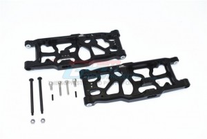 GPM MAKX056 ALUMINUM REAR  LOWER ARMS ARRMA 1/5 4WD KRATON 8S BLX MONSTER TRUCK ARA110002T1/T2 - BLACK - MAKX056-BK