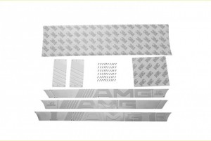 GPM TRX6ZSP10B-S SCALE ACCESSORIES: STAINLESS STEEL SLIP PROOF TREAD FOR TRX6 BENZ G63/TRX-4 BENZ G500 BODY SIDES(AMG VERSION B) - TRX6ZSP10B-S