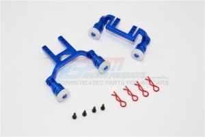 GPM TET201FR ALUMINIUM FRONT REAR BODY MOUNT & MAGNET POST TRAXXAS TETON - TET201FR-B