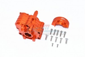 GPM MAKX038 ALUMINUM CENTER GEARBOX 1/10 RC ARRMA 1/5 4WD KRATON 8S BLX MONSTER TRUCK ARA110002T1/T2 - MAKX038-OR
