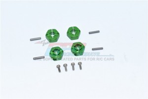 GPM SCX2U010 ALUMINUM FRONT & REAR HEX ADAPTERS AXIAL RACING 1/10 4WD ELECTRIC SCX10 II CRAWLER UMG10 AXI90075 - SCX2U010-G