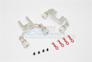 GPM TET201FR ALUMINIUM FRONT REAR BODY MOUNT & MAGNET POST TRAXXAS TETON - TET201FR-S