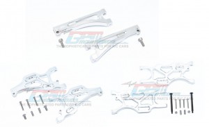 GPM MAM0545556 ALUMINIUM FRONT / REAR UPPER & LOWER Suspension Arm SET ARRMA 1/7 RC EP 4WD MOJAVE 6S BLX TRUCK - MAM0545556-S