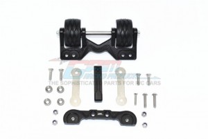 GPM TXMS040R ALUMINUM REAR ADJUSTABLE WHEELIE 1/10 4WD TRAXXAS MAXX MONSTER TRUCK 89076 - BLACK - TXMS040R-BK