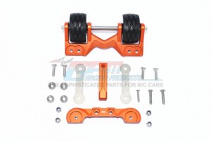 GPM TXMS040R ALUMINUM REAR ADJUSTABLE WHEELIE 1/10 4WD TRAXXAS MAXX MONSTER TRUCK 89076 - ORANGE - TXMS040R-OR