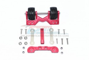 GPM TXMS040R ALUMINUM REAR ADJUSTABLE WHEELIE 1/10 4WD TRAXXAS MAXX MONSTER TRUCK 89076 - RED - TXMS040R-R
