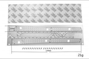 GPM SCX3ZSP2-OC SCALE ACCESSORIES: STAINLESS STEEL SLIP PROOF TREAD FOR SCX10 III JEEP - SCX3ZSP2-OC