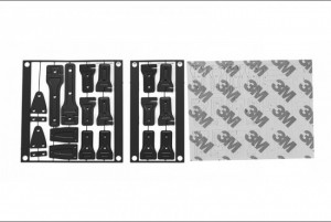 GPM SCX3ZSP3 SCALE ACCESSORIES: STAINLESS STEEL DOOR HINGES FOR TRAXXAS TRX-4 DEFENDER / AXIAL SCX10-III - SCX3ZSP3-BK