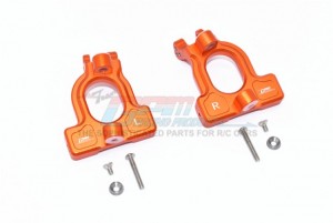 GPM MAKS019 ALUMINUM FRONT C HUBS ARRMA 1/10 4WD KRATON 4X4 4S BLX ARA102690 - ORANGE - MAKS019-OR