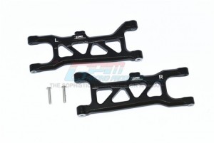 GPM MAKS055 ALUMINUM FRONT LOWER ARMS ARRMA 1/10 4WD KRATON 4X4 4S BLX ARA102690 - BLACK - MAKS055-BK