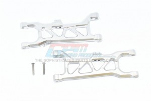 GPM MAKS055 ALUMINUM FRONT LOWER ARMS ARRMA 1/10 4WD KRATON 4X4 4S BLX ARA102690 - SILVER - MAKS055-S