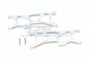 GPM MAKS056 ALUMINUM REAR  LOWER ARMS ARRMA 1/10 4WD KRATON 4X4 4S BLX ARA102690 - SILVER - MAKS056-S