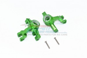GPM RACING MAKS021 ALUMINUM FRONT KNUCKLE ARMS ARRMA 1/10 4WD KRATON 4X4 4S BLX ARA102690 - GREEN - MAKS021-G